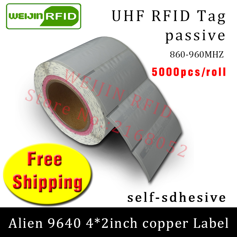 UHF RFID ± ƼĿ ܰ 9640   EPC6C 915mhz868mhz860-960MHZ H3 5000pcs     RFID 